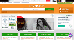 Desktop Screenshot of monsterindia.com