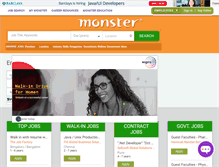 Tablet Screenshot of monsterindia.com